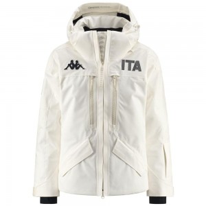 Women Kappa 6 Cento 604f Ita Jacket White | 230617-VCR