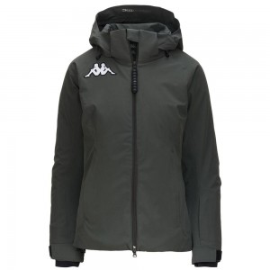 Women Kappa 6 Cento 610 Jacket Black | 725413-HIV