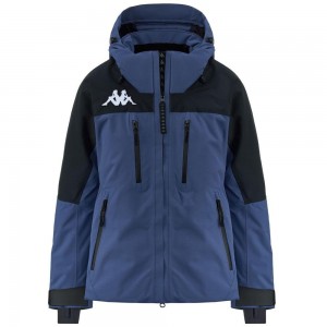 Women Kappa 6 Cento 612p Jacket Navy | 590863-WGQ