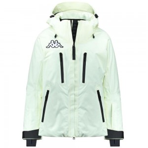 Women Kappa 6 Cento 612p Jacket White | 465702-STR