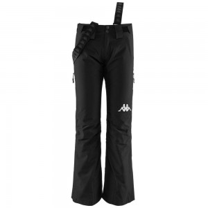 Women Kappa 6 Cento 634 Pants Black | 654137-QOT