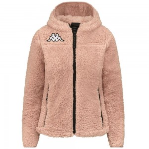 Women Kappa 6 Cento 645s Hoodie Pink | 309875-NJP