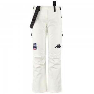 Women Kappa 6 Cento 665g Us Pants White | 673054-NDH