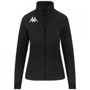 Women Kappa 6 Cento 688 Jacket Black | 276385-FTD