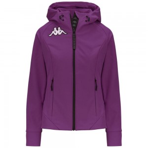 Women Kappa 6 Cento 688j Hoodie Purple | 485973-UBF