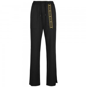 Women Kappa Authentic Jpn Fiona Pants Black | 047865-OWJ