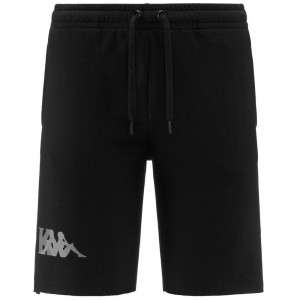 Women Kappa Authentic Pakys Shorts Black | 137956-AMS