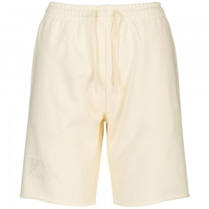 Women Kappa Authentic Pakys Shorts White | 624789-YLI