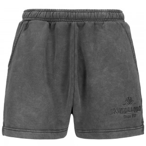 Women Kappa Authentic Premium Lass Shorts Grey | 046257-FXZ