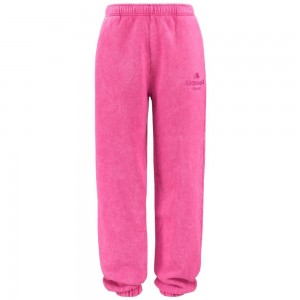 Women Kappa Authentic Premium Lice Pants Pink | 157298-QHB