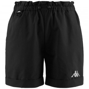 Women Kappa Bikkim Shorts Black | 683024-FWU