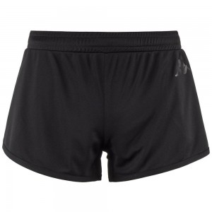 Women Kappa Elica Shorts Black | 703521-XHI