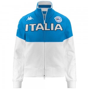 Women Kappa Eroi Jkt Lady Italia Fick Jacket White | 470852-RDE