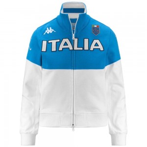 Women Kappa Eroi Jkt Lady Italia Fig Jacket White | 738241-OGT