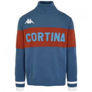 Women Kappa Eroi Knit Cortina Sweater Blue | 209683-BXZ