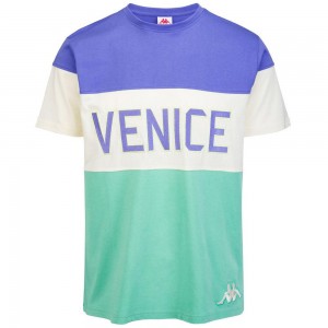 Women Kappa Eroi Tee Venice Beach T-Shirt Green | 180759-NJL