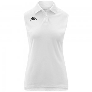 Women Kappa Faxei Polo Shirt White | 632894-UDV