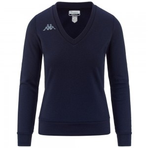 Women Kappa Fissos Sweater Navy | 236805-DAF