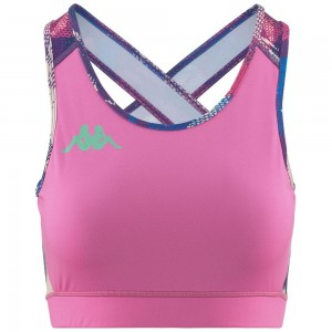 Women Kappa Kombat Efaba Jersey Pink | 976250-IMA