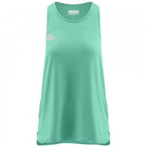 Women Kappa Kombat Egira Tank Top Green | 675102-FAQ