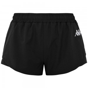 Women Kappa Kombat Elce Shorts Black | 307549-KTE