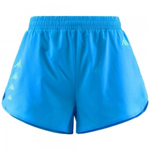 Women Kappa Kombat Erbof Shorts Blue | 059638-BXL