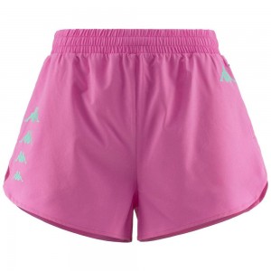 Women Kappa Kombat Erbof Shorts Pink | 365248-UJG