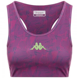 Women Kappa Kombat Faci Jersey Purple | 693841-LUS