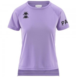 Women Kappa Kombat Padel Dest Jersey Purple | 678913-NMR