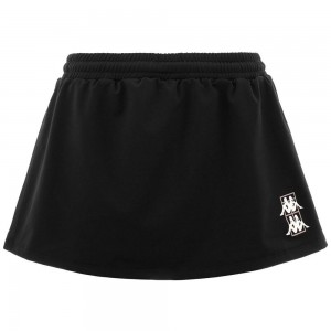 Women Kappa Kombat Padel Deva Skirts Black | 193548-OFY