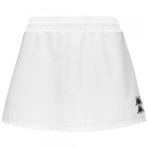 Women Kappa Kombat Padel Deva Skirts White | 708514-BIX