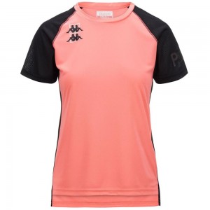 Women Kappa Kombat Padel Edestis Jersey Pink | 869271-GLA