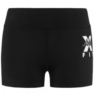 Women Kappa Kombat Wkt Escame Shorts Black | 897506-TID