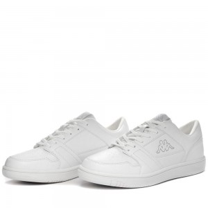 Women Kappa Logo Bernal Sneakers White | 753682-XWN