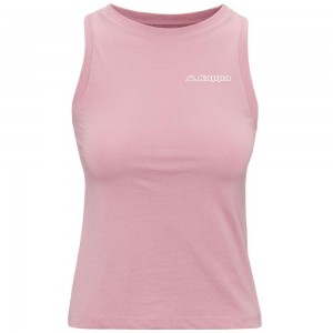 Women Kappa Logo Fadiaf Tank Top Pink | 189043-MSU