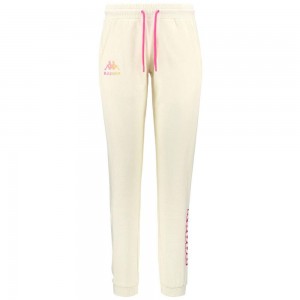 Women Kappa Logo Fesia Pants White | 965304-ODR