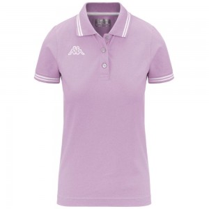 Women Kappa Logo Maltax Wss Slim Polo Shirt Purple | 840962-ODX