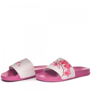 Women Kappa Logo Noles 7 Flip Flops Pink | 738619-UGF