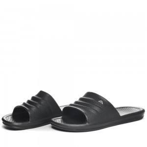 Women Kappa Logo Rint Flip Flops Black | 649237-XEB