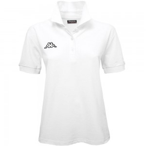 Women Kappa Logo Sharas Wss Polo Shirt White | 318426-MXQ