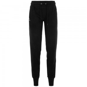 Women Kappa Logo Theek Slim Pants Black | 139480-GFO