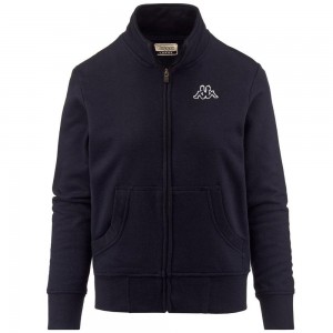 Women Kappa Logo Zoe Jacket Navy | 106983-ZXV