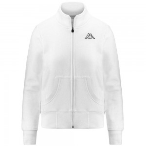 Women Kappa Logo Zoe Jacket White | 604125-CQZ