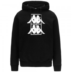 Women Kappa Padel Ezze Hoodie Black | 132890-SHY