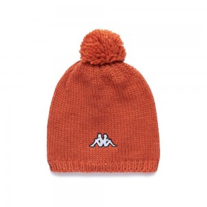 Women Kappa Pomok Cap Orange | 826075-JIO