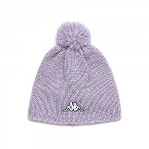 Women Kappa Pomok Cap Purple | 904835-ZJE