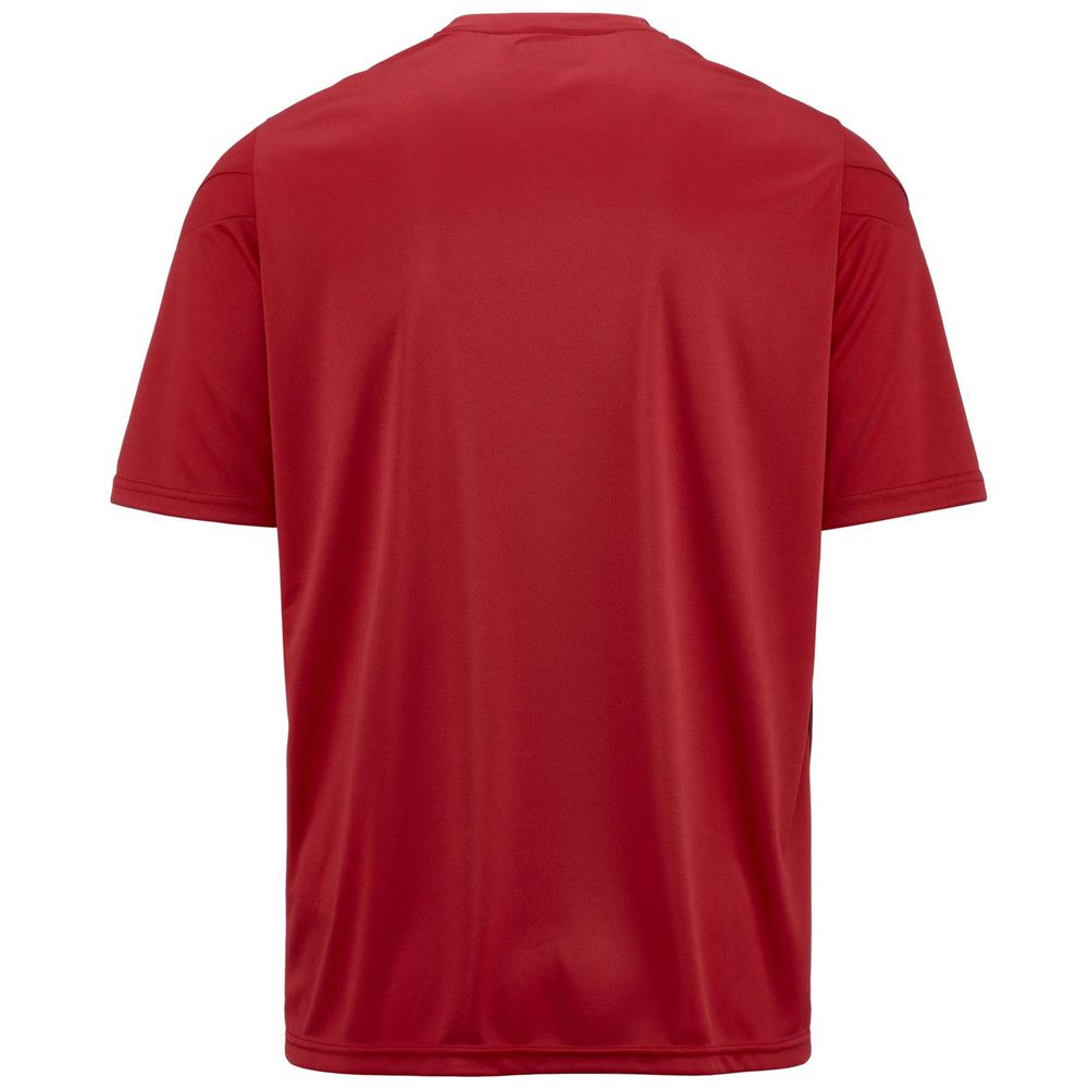 Kids' Kappa 4 Football Dovo Jersey Red | 987152-YQK