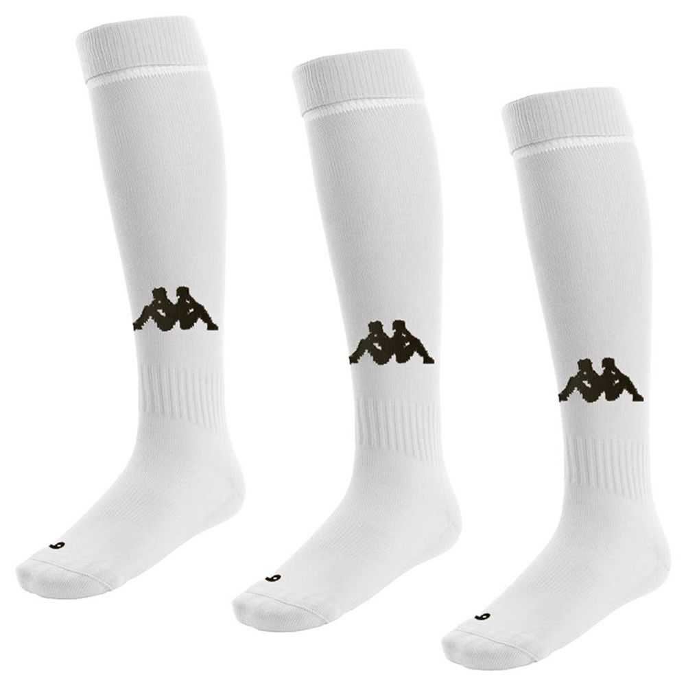 Kids\' Kappa 4 Football Penao 3pack Socks White | 398645-NJC