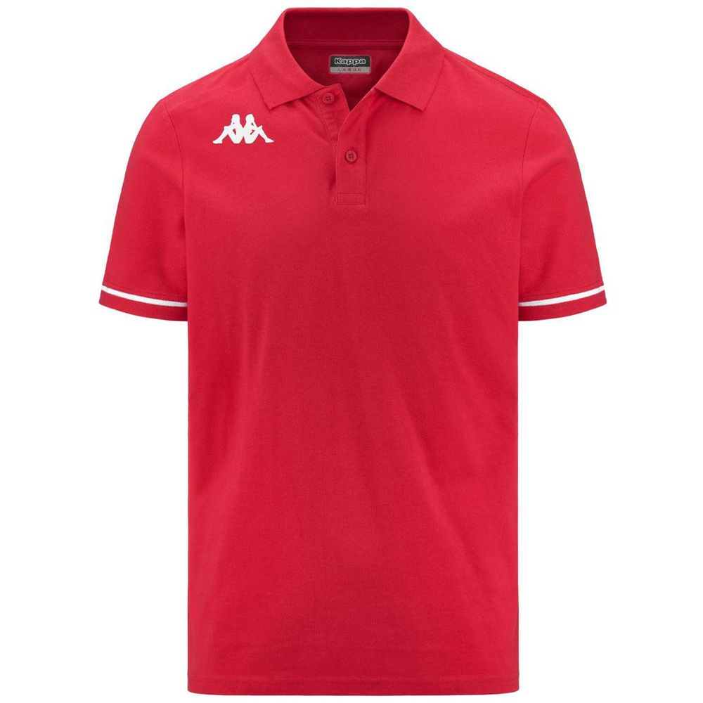 Kids\' Kappa 4 Training Barli Polo Shirt Red | 648571-VQC