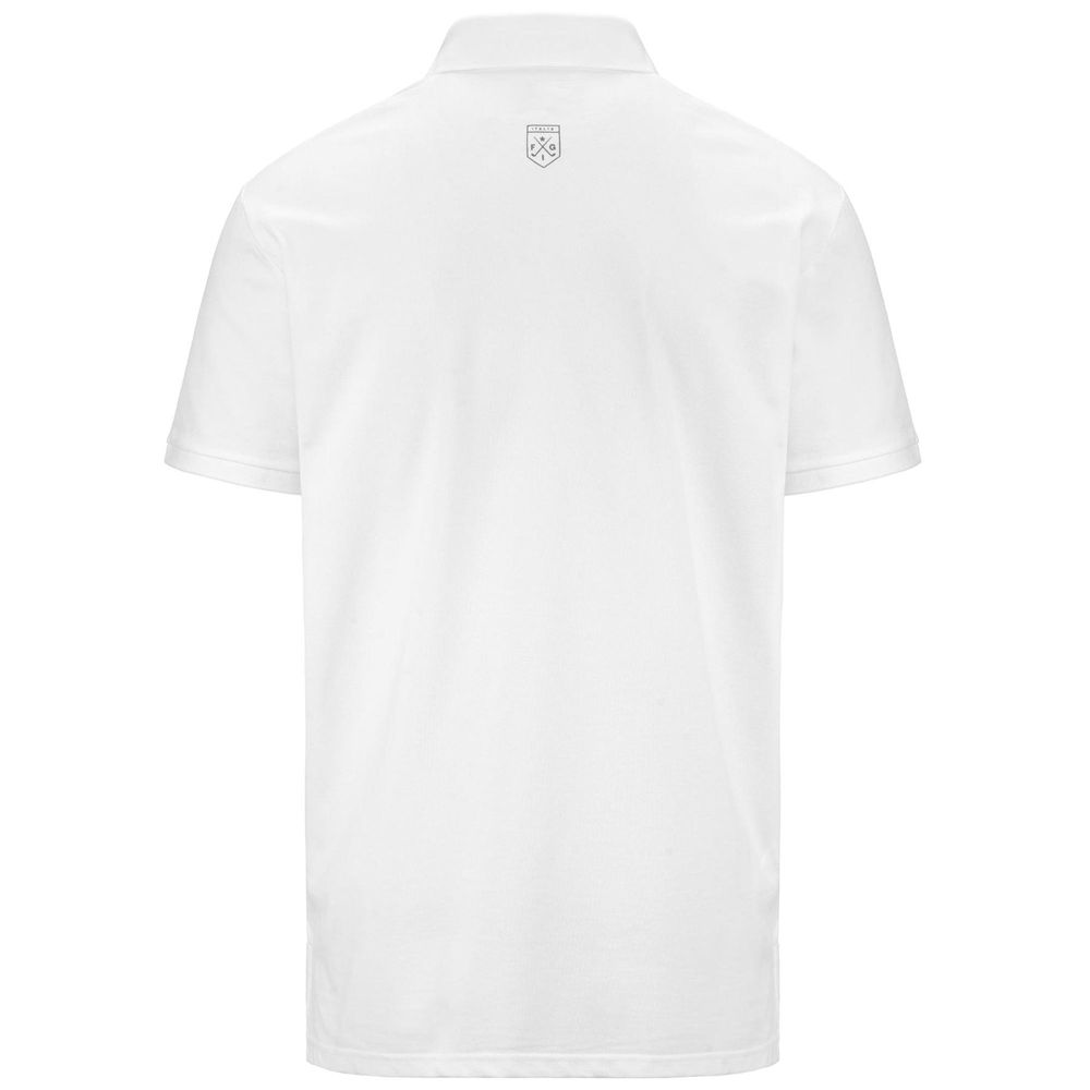 Kids' Kappa Fimes Polo Shirt White | 215603-DEJ